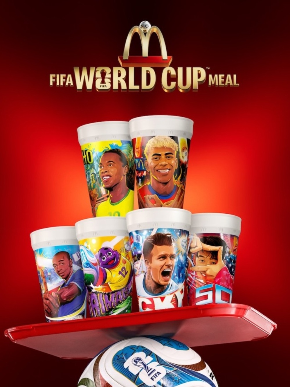 David Beckham McDonald’s FIFA World Cup Meal Collectable Cup NEW